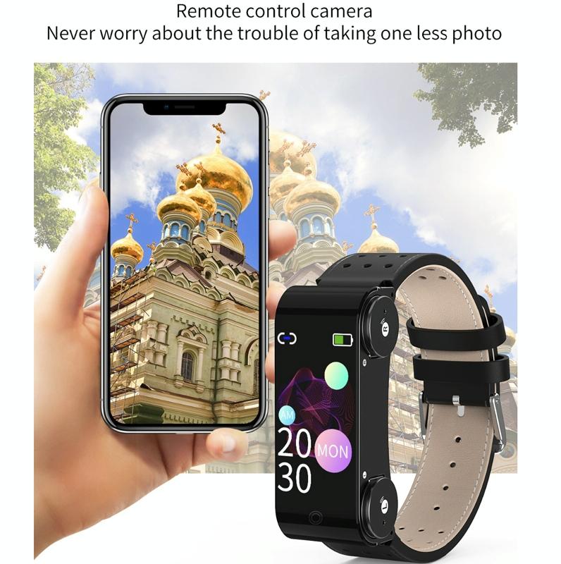 Bluetooth Headset Bracelet With Hr / Bp Monitoring & Temp. Measurement - Black 6