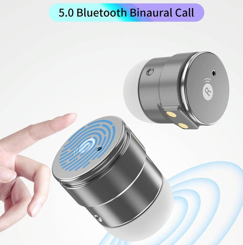 Bluetooth Headset Bracelet With Hr / Bp Monitoring & Temp. Measurement - Black 15