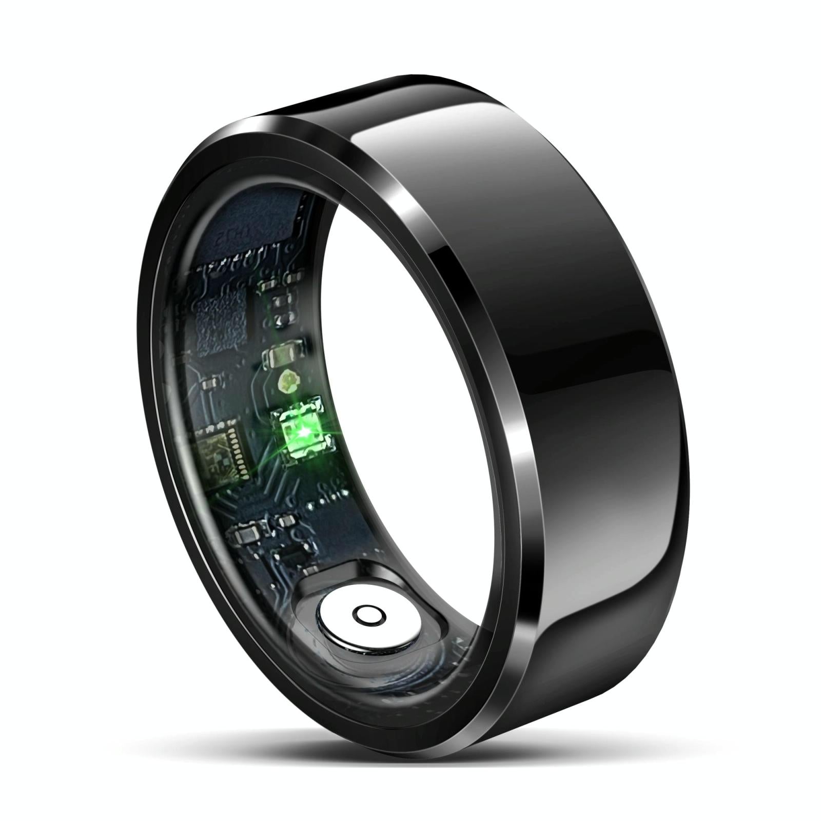 Smart Ring With Heart Rate Blood Oxygen And Sleep Monitoring - R6 Size 8 - White 3