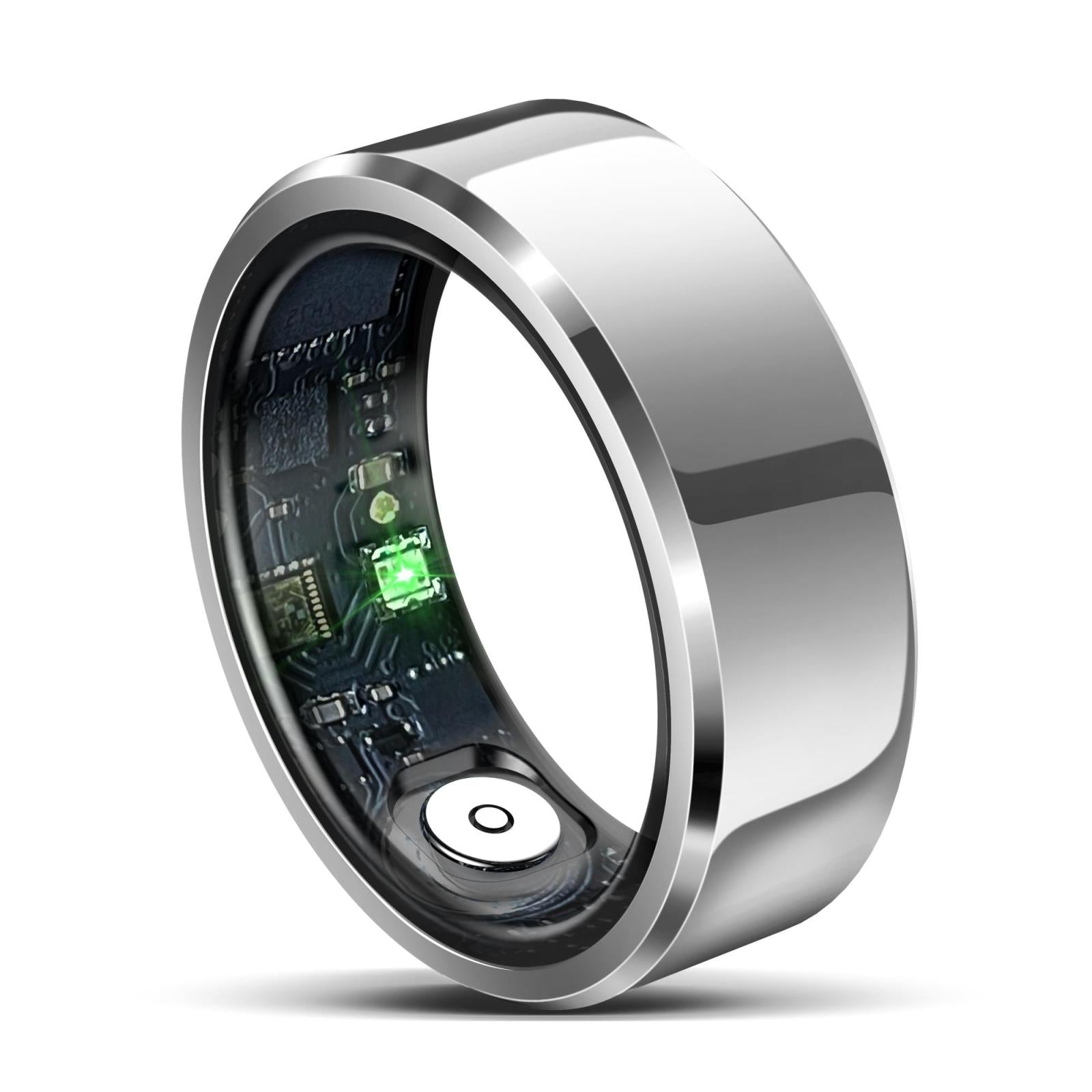 Smart Ring With Heart Rate Blood Oxygen And Sleep Monitoring - R6 Size 8 - White 11