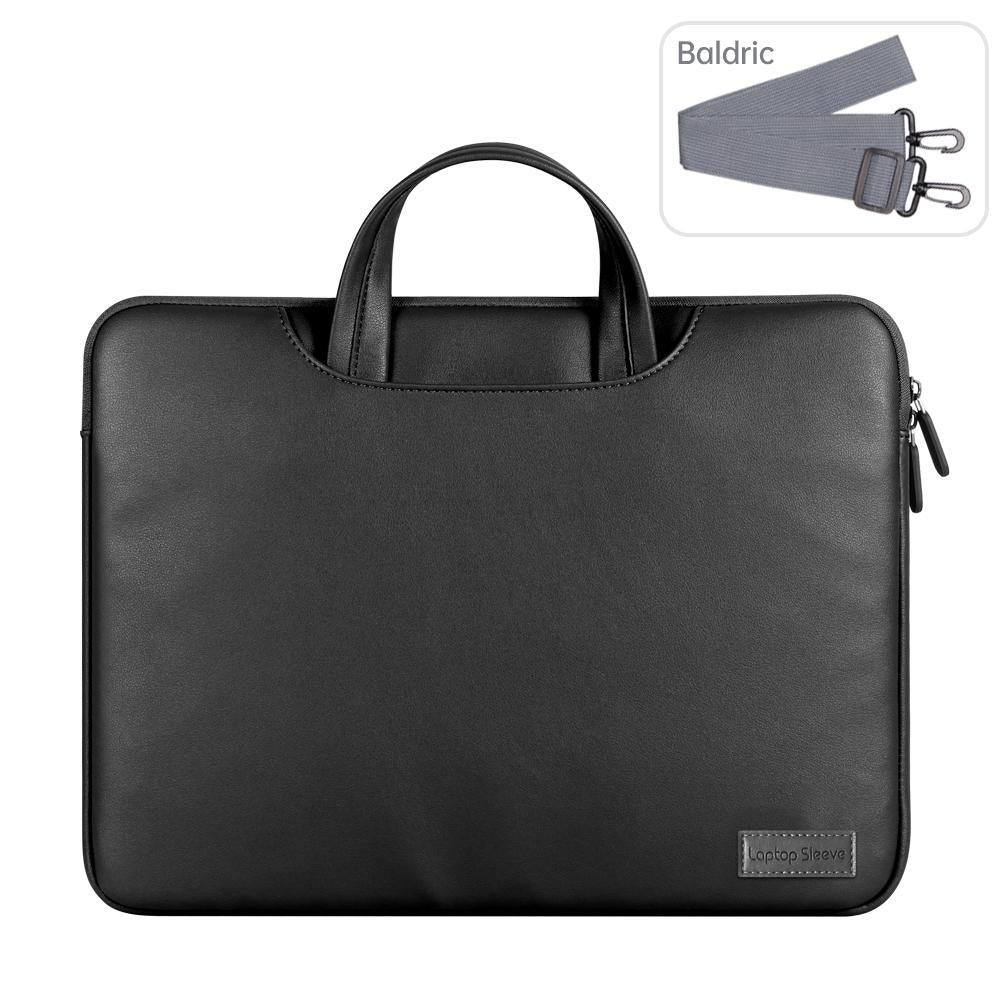 13 / 14 Inch Waterproof Pu Laptop Inner Bag - Grey 13