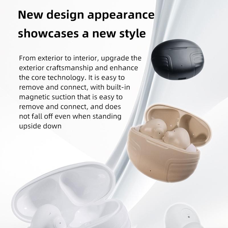 Wireless Noise-cancelling Earbuds with Charging Case - Black 3