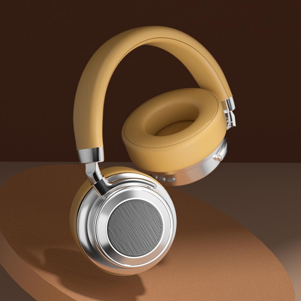 Retro Wireless Bluetooth Headset - Metal Head-mounted - Silver Black 12