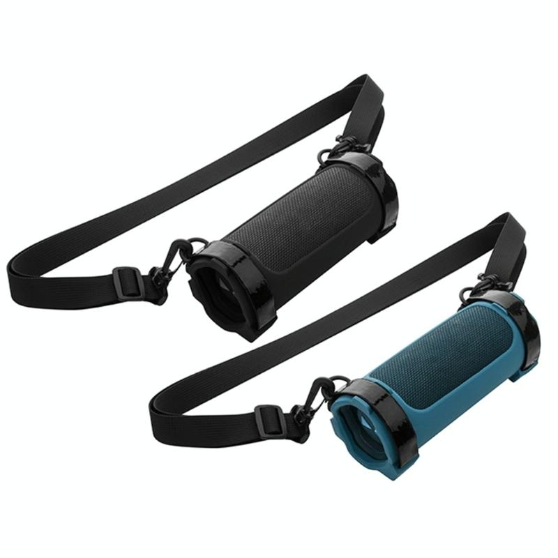 Jbl Flip 6 Speaker Bag with Shoulder Strap - Silicone Case for Travel - Blue 3