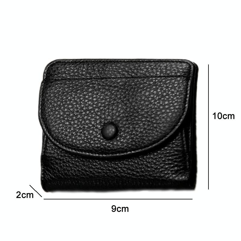 Genuine Leather Rfid Coin Purse - Blue 4