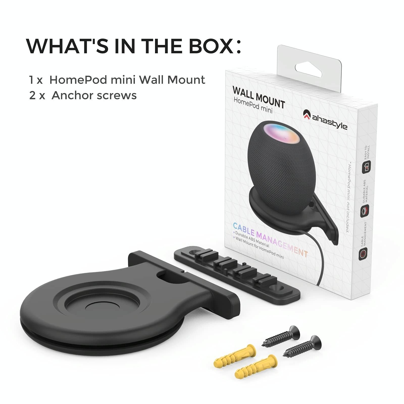 Ahastyle Smart Speaker Stand for Apple Homepod Mini - White 3
