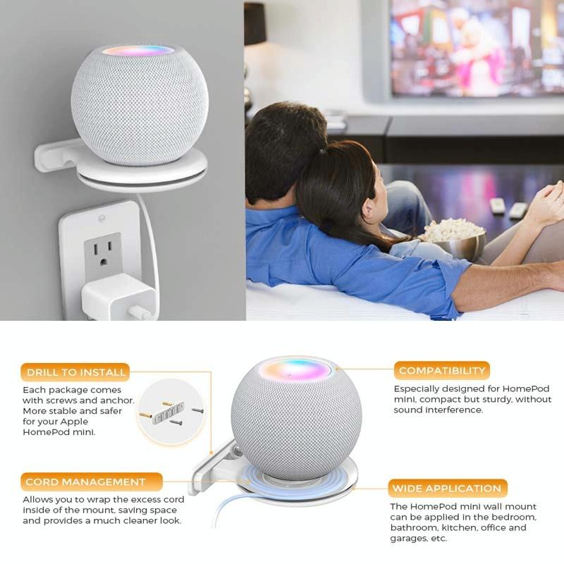Ahastyle Smart Speaker Stand for Apple Homepod Mini - White 5