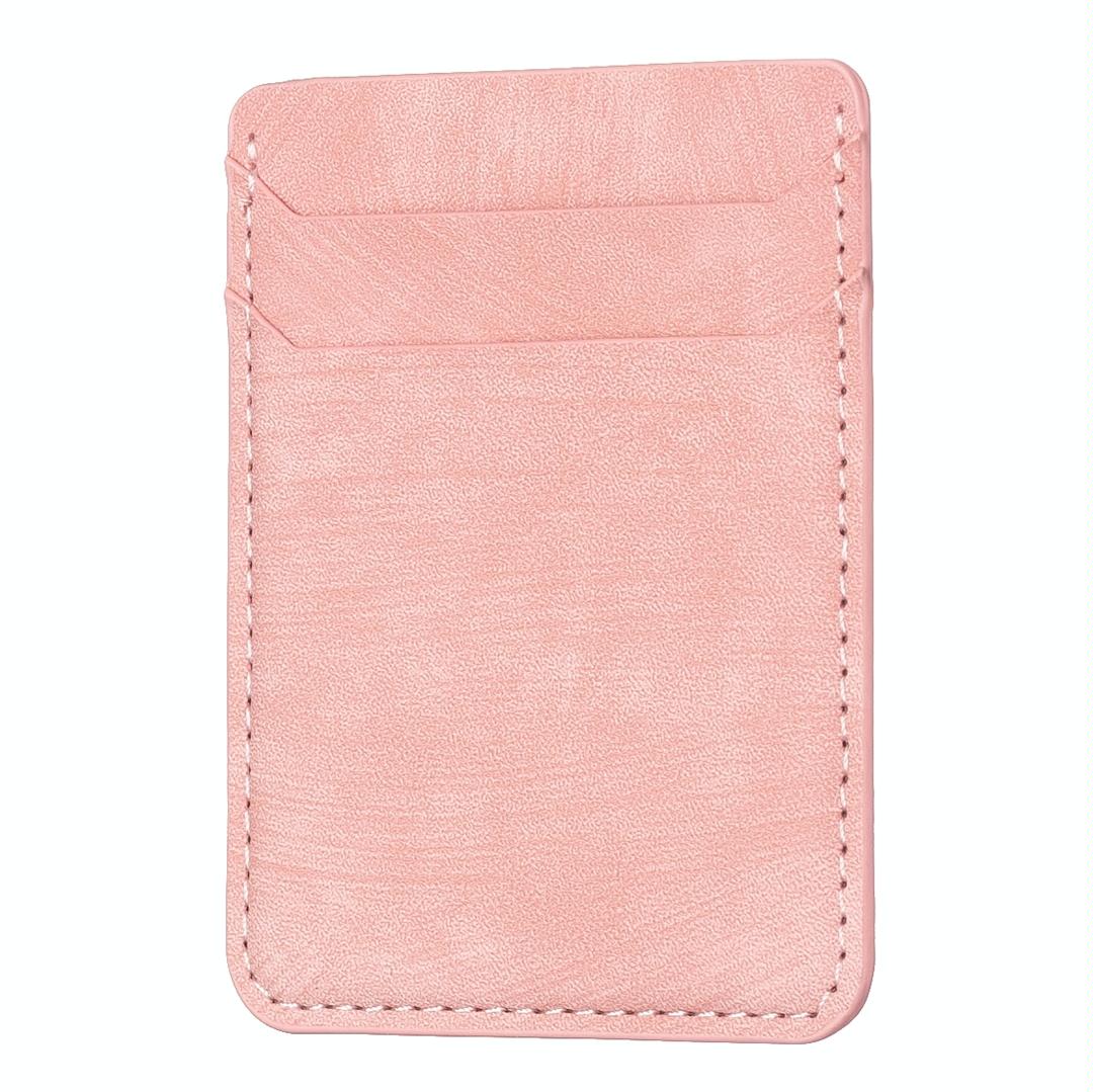 Frosted Card Bag Sticker For Mobile Phones - Pink