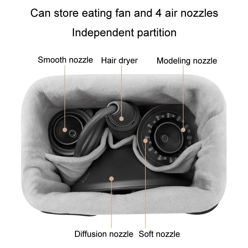 Complete Accessories Storage Bag for Dyson Hair Dryer - Grey 5