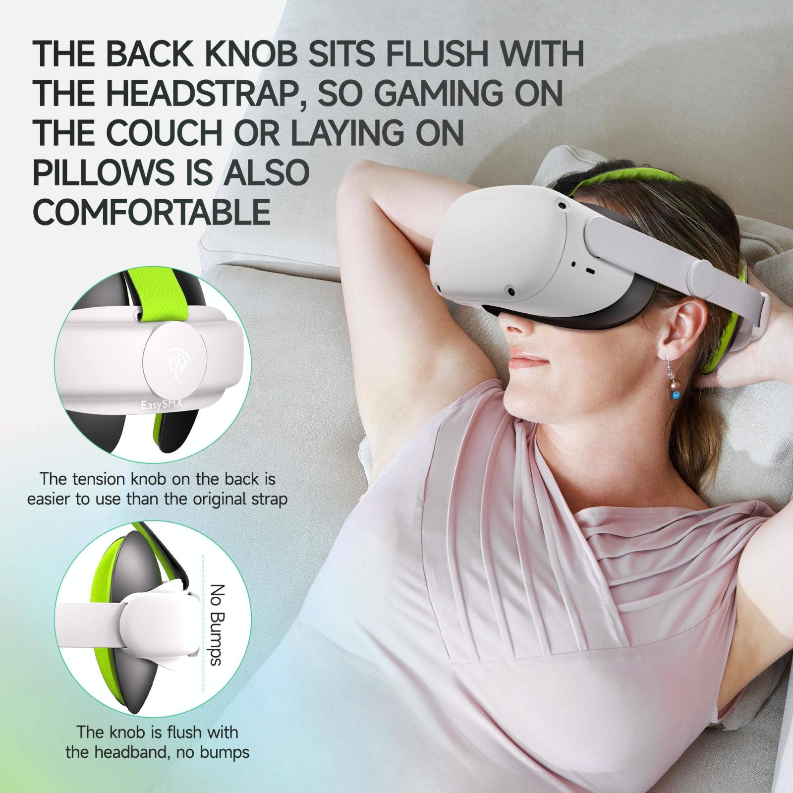 Adaptive Head Strap for Meta Quest 2 Vr with Adjustable Pads 9