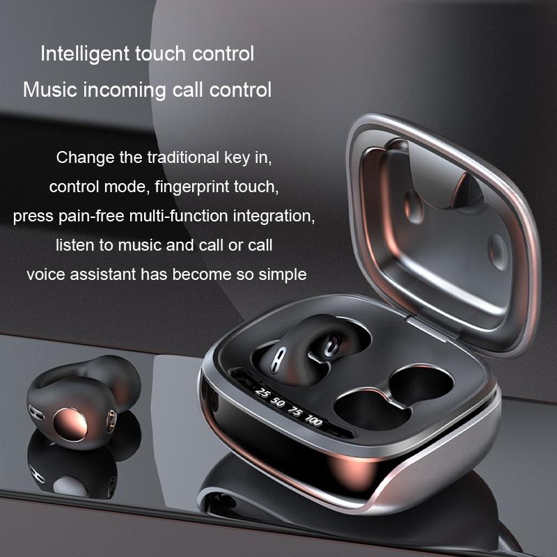 Wireless Bone Conduction Clip-on Bluetooth Headset - Noise Reduction - White 9
