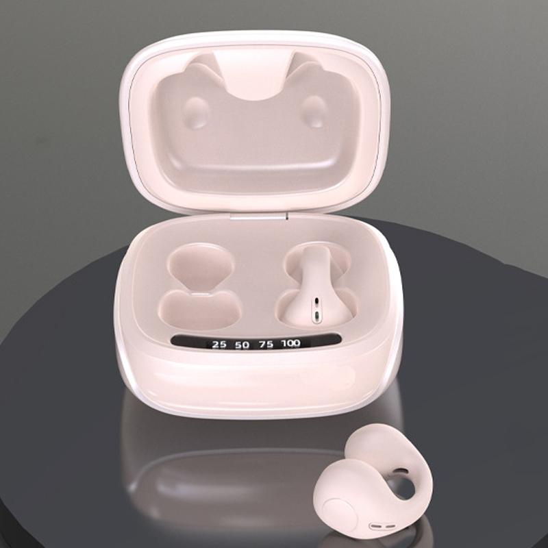 Wireless Bone Conduction Clip-on Bluetooth Headset - Noise Reduction - White 11