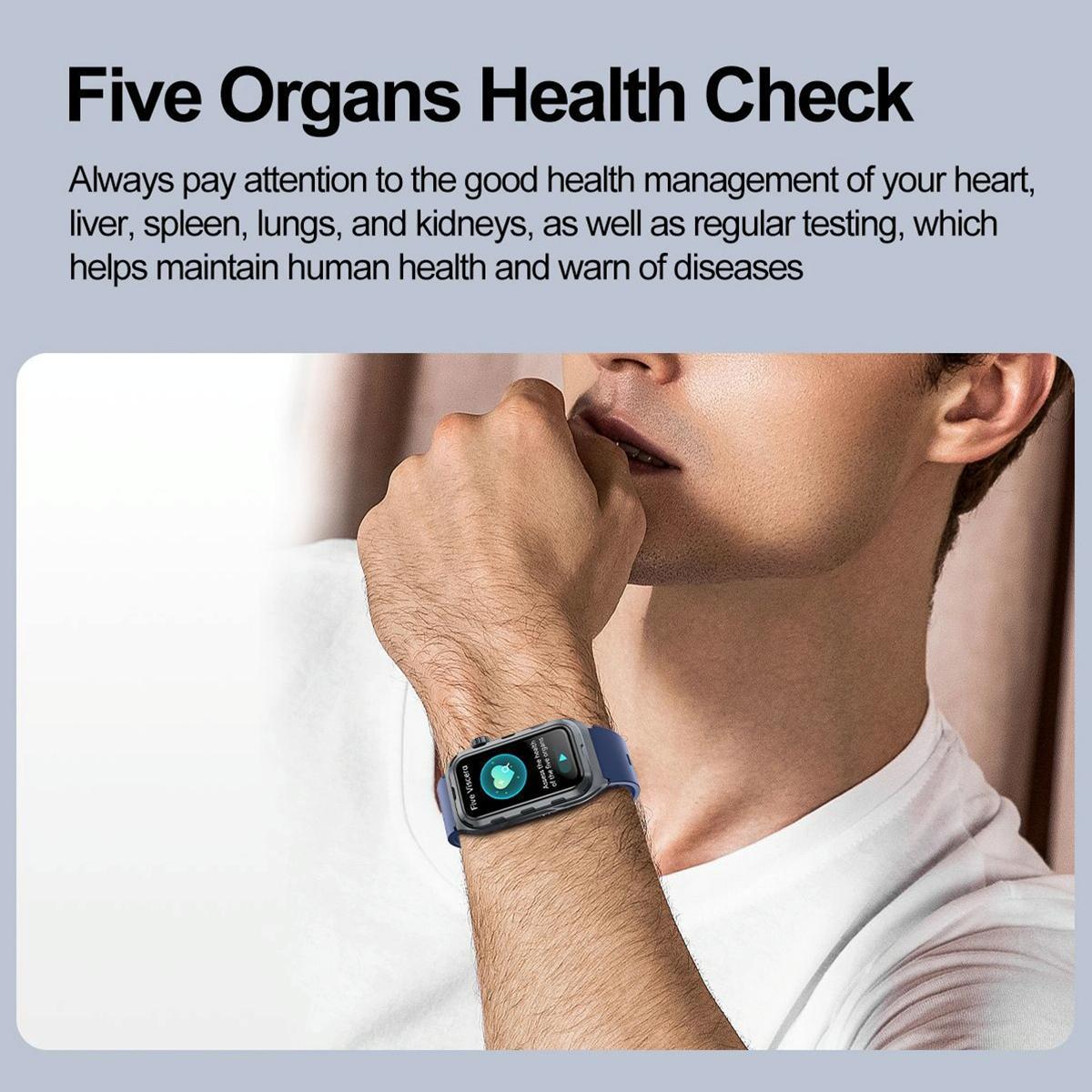 Waterproof Ecg Smart Watch For Health Monitoring - Ip68 - Pink 5