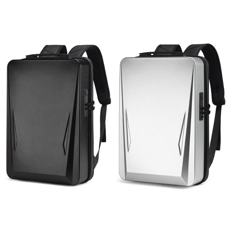 15.6-17.3 Inch Hard Shell Gaming Backpack for Men - Silver 3