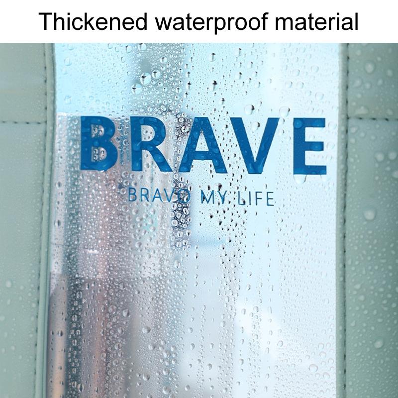 Waterproof Sports Tote For Toiletries & Makeup - Black 6