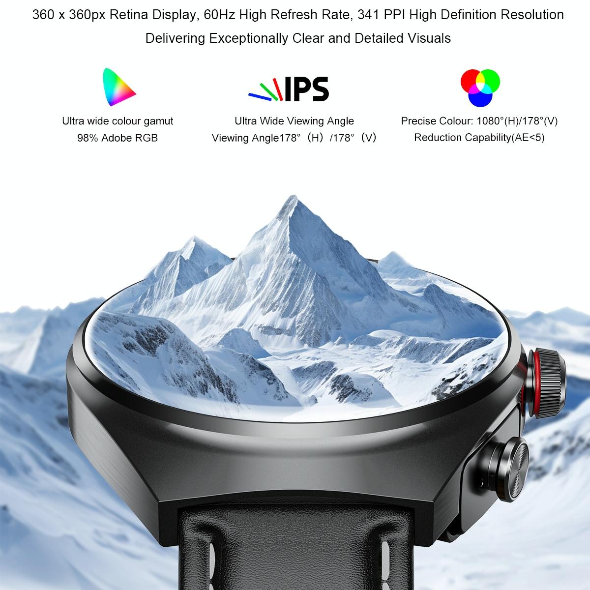 1.53 Inch Ips Screen 2 In 1 Bluetooth Earphone Smart Watch - Silver 4