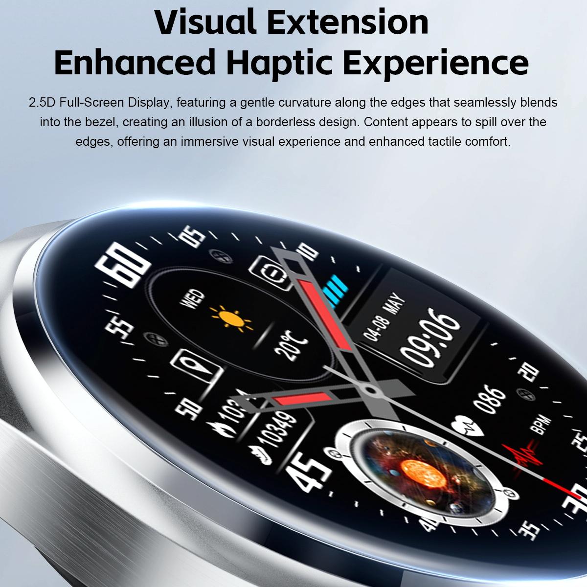 1.53 Inch Ips Screen 2 In 1 Bluetooth Earphone Smart Watch - Silver 6