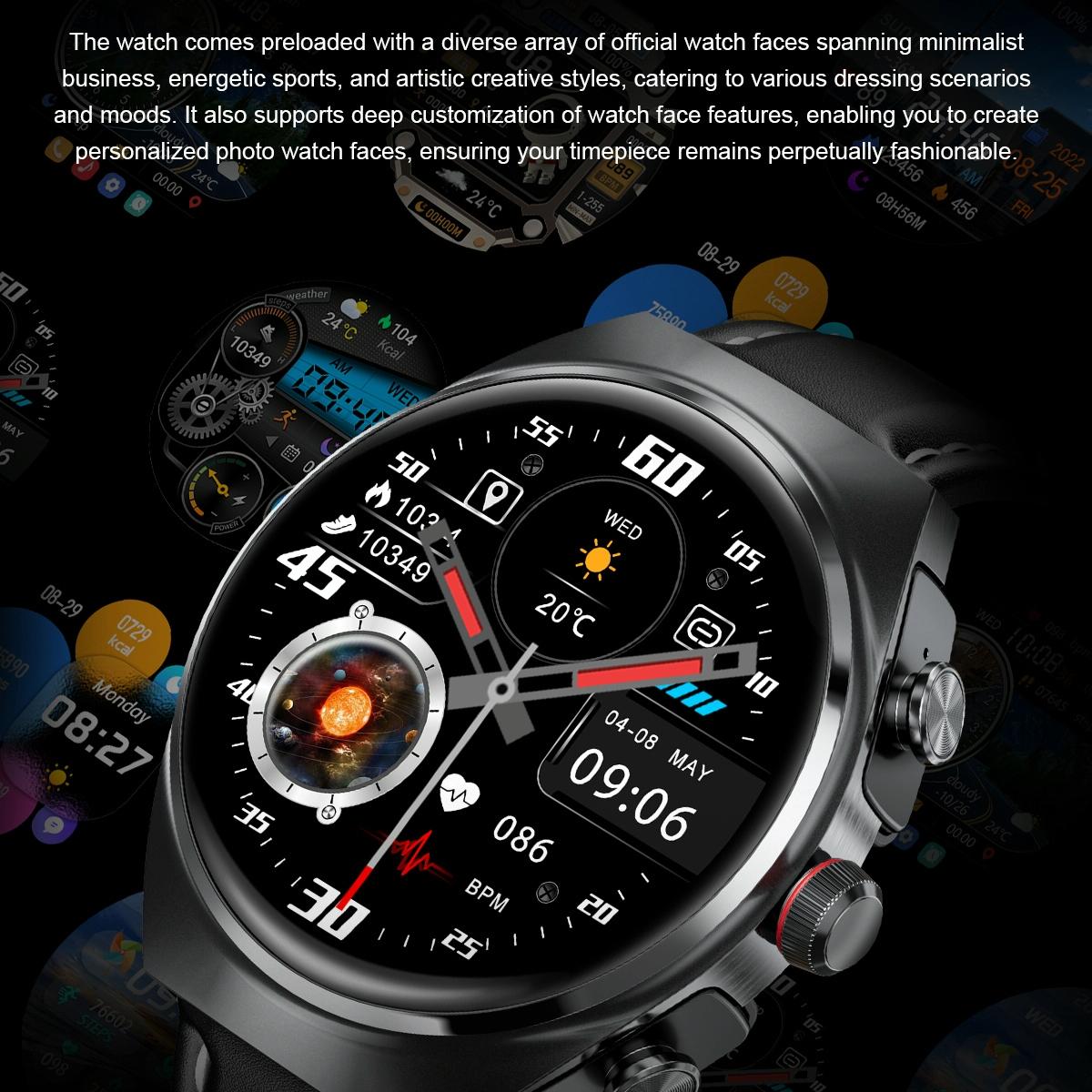 1.53 Inch Ips Screen 2 In 1 Bluetooth Earphone Smart Watch - Silver 12