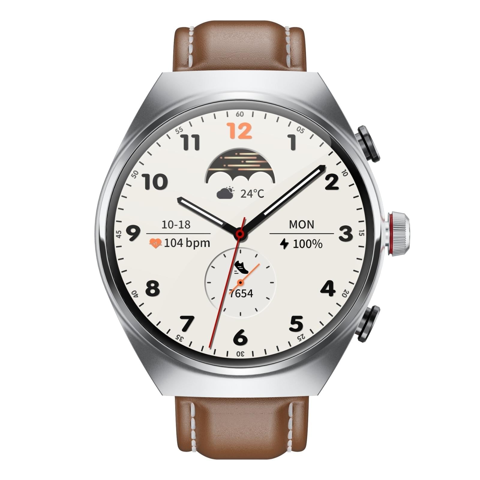 1.53 Inch Ips Screen 2 In 1 Bluetooth Earphone Smart Watch - Silver 15