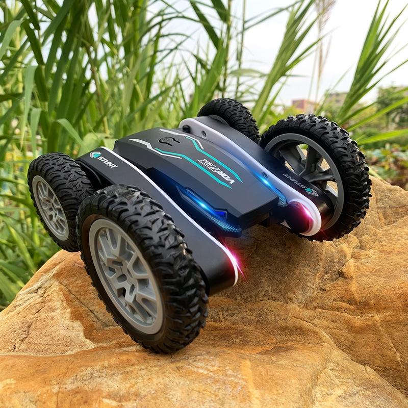2.4g Rc Stunt Car - Double Deformation Twisting & Rotating - Black 4