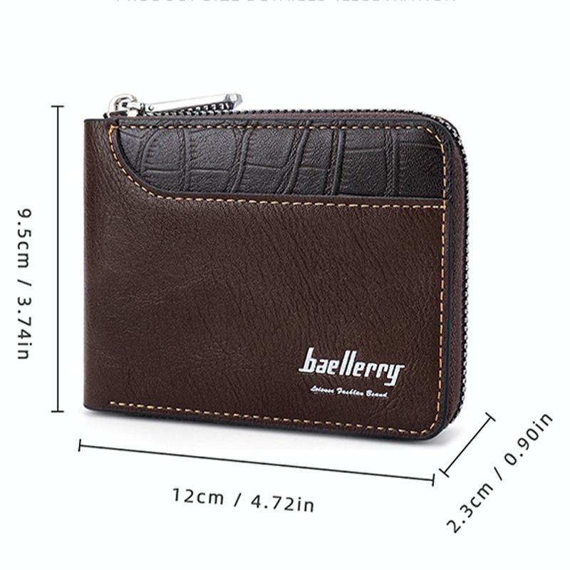 Secure Rfid Blocking Short Wallet - Anti-theft - Coffee 4