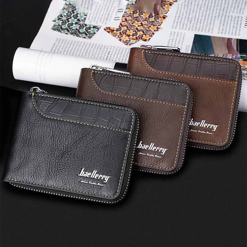 Secure Rfid Blocking Short Wallet - Anti-theft - Coffee 6