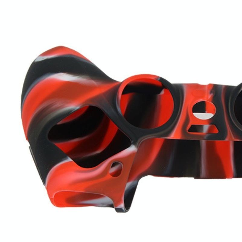 2-pack Non-slip Silicone Handle Covers for Ps5 Controllers - Black Red 5