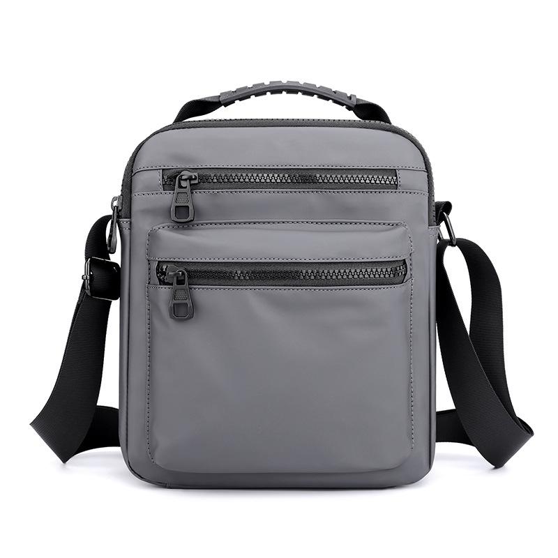 Men Oxford Cloth Crossbody Chest Bag Sporty And Versatile - Black 14