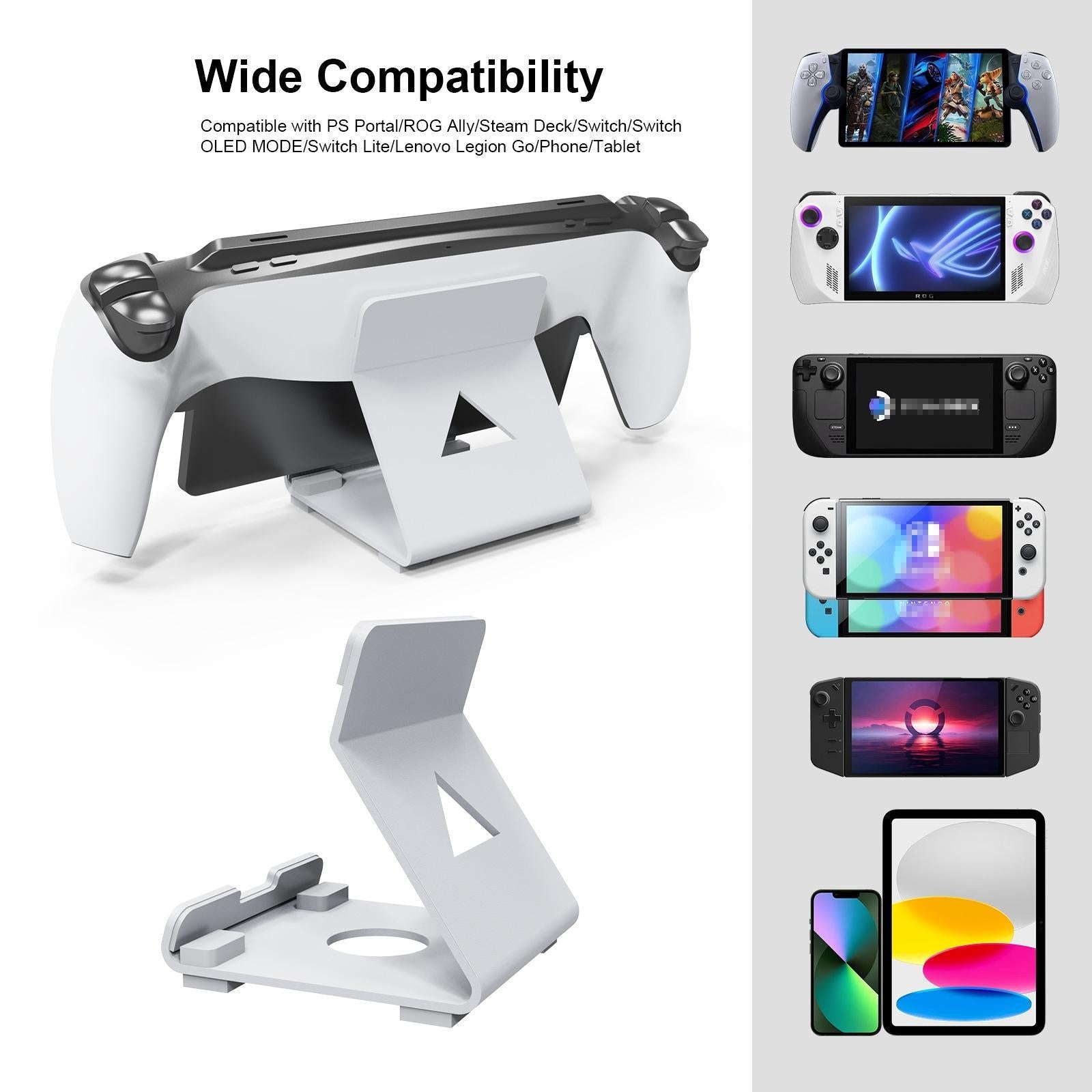 Universal Gaming Desktop Stand - Multi Device - White 6