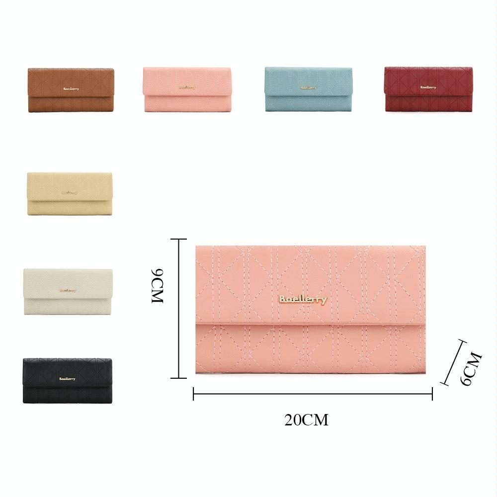 Large Capacity Magnetic Clutch Wallet for Women - Brown 3