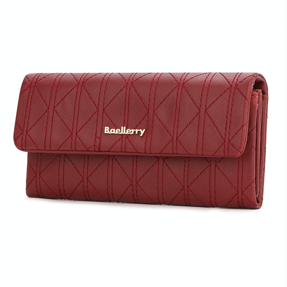 Large Capacity Magnetic Clutch Wallet for Women - Brown 11