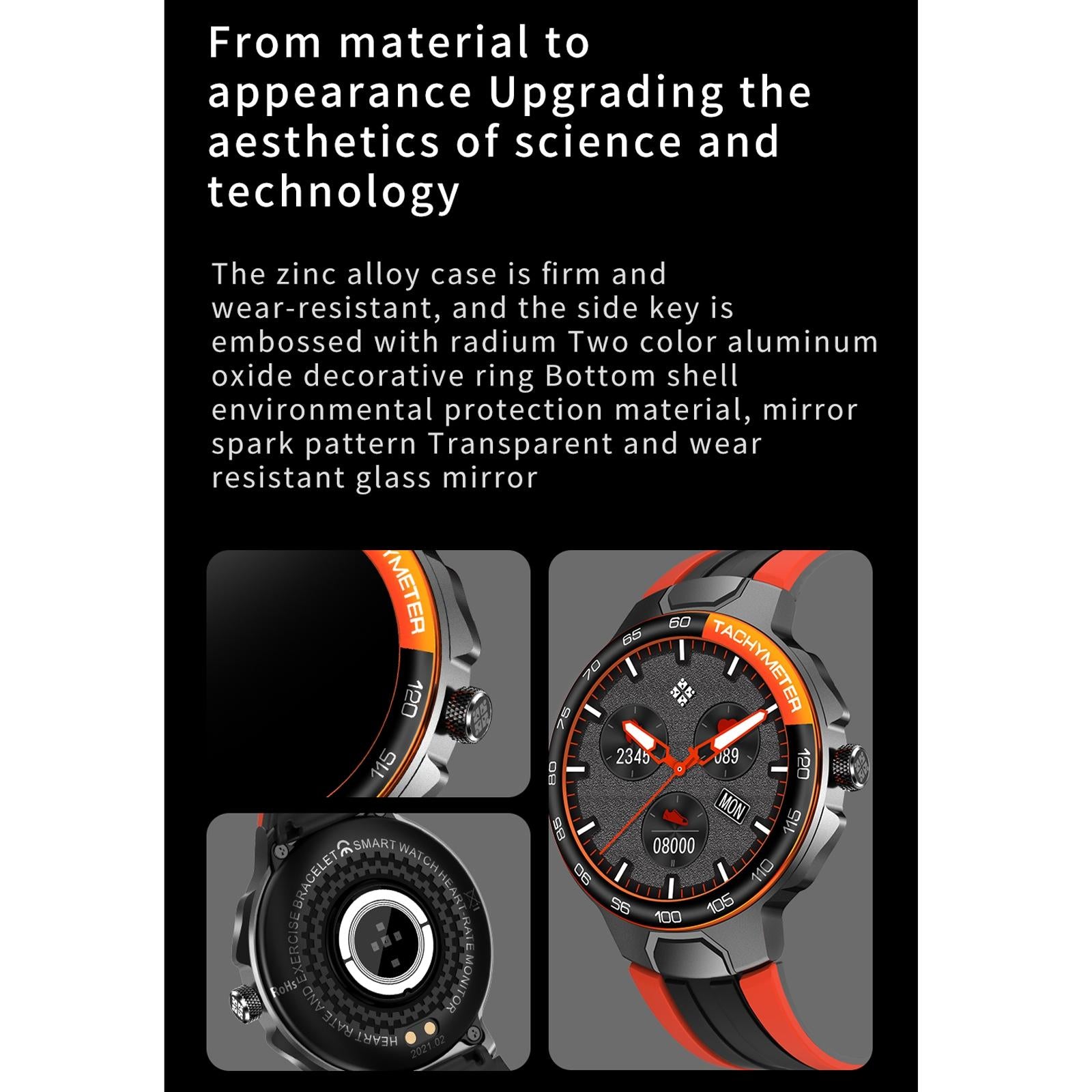 Waterproof Smart Wristband With Menstrual Cycle Reminder And Heart Rate Monitor - Red 4