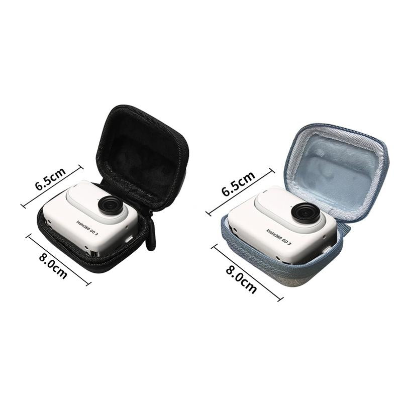 Portable Insta360 Go 3 Mini Body Bag with Carabiner - Gray 4