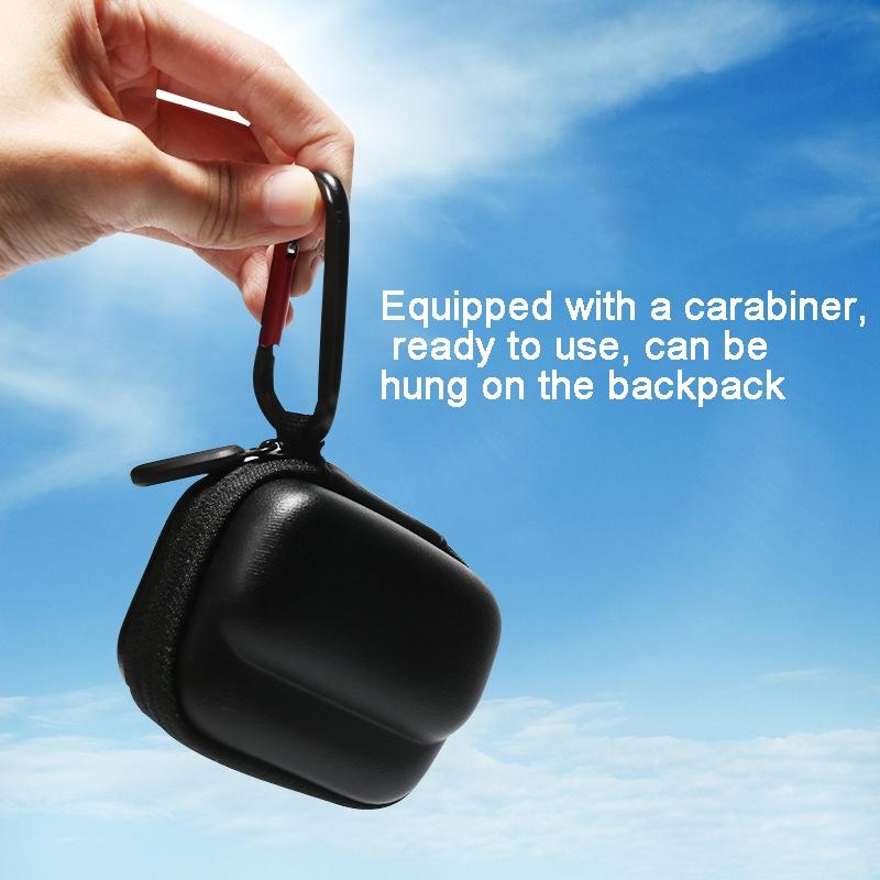 Portable Insta360 Go 3 Mini Body Bag with Carabiner - Gray 8