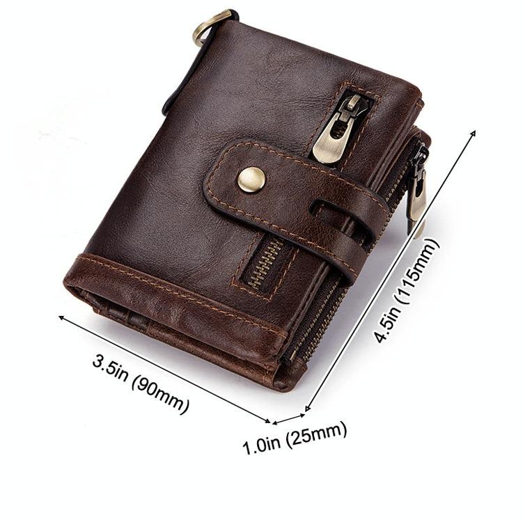Men Rfid Leather Tri-fold Wallet - Secure & Stylish - Green 4