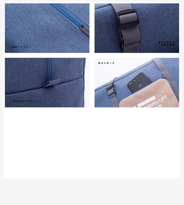 Waterproof Travel Bag for Women and Unisex Luggage - Large Capacity - Navy 10