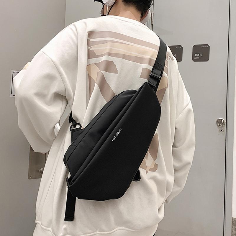 Men Casual Shoulder Bag Chest Pack For On The Go Convenience - Black 7
