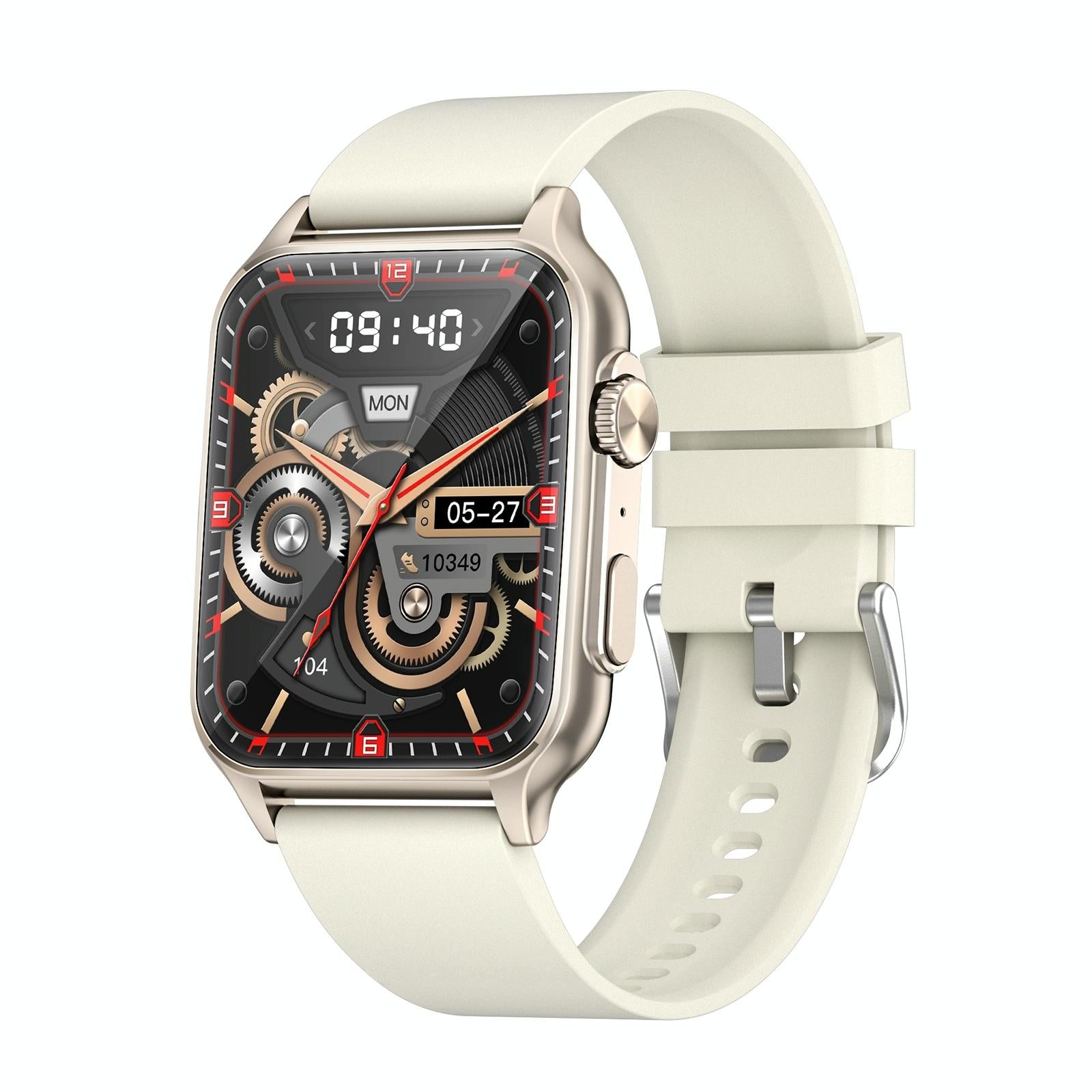 1.96 Inch Ips Screen Smart Watch Supports Bluetooth Calls / Blood Oxygen Monitoring - Gold