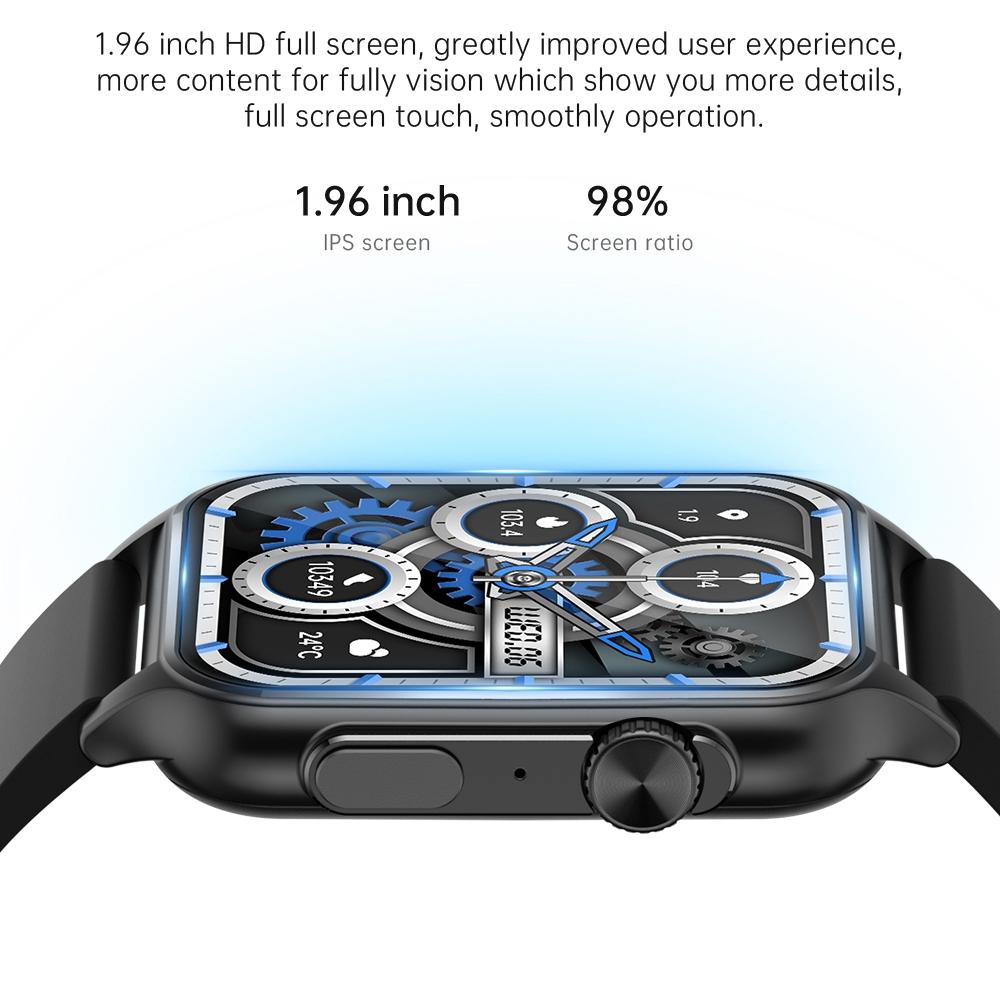 1.96 Inch Ips Screen Smart Watch Supports Bluetooth Calls / Blood Oxygen Monitoring - Gold 6
