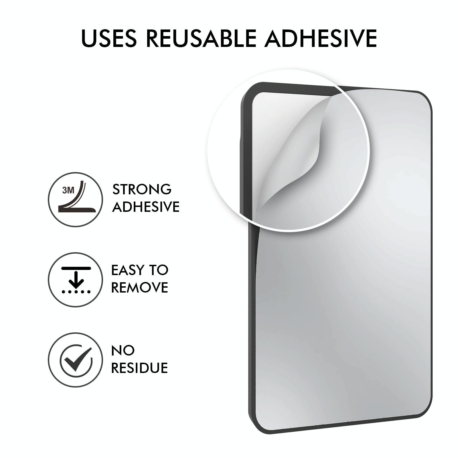 Silicone Adhesive Card Case Black - Black 4