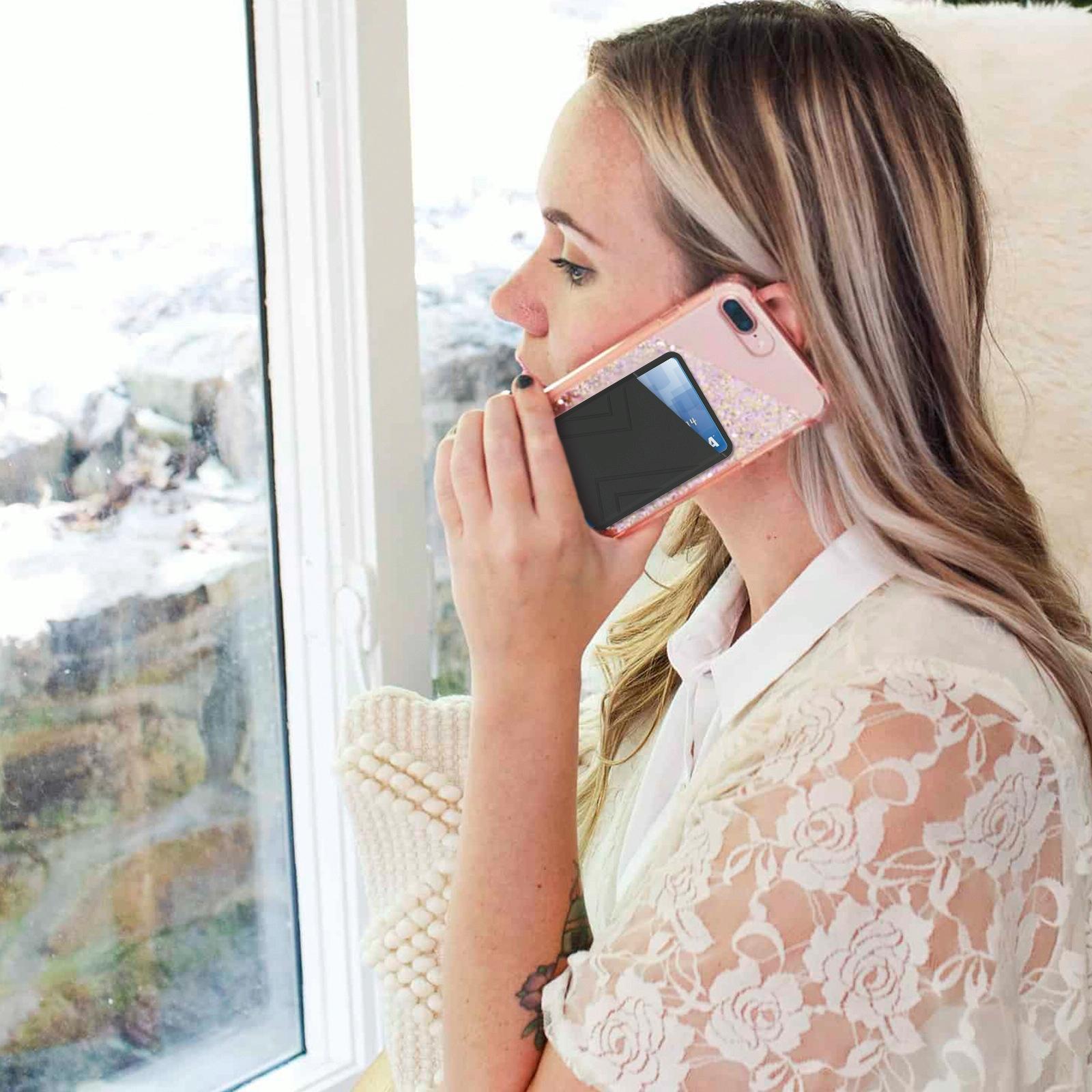 Silicone Adhesive Card Case Black - Black 7