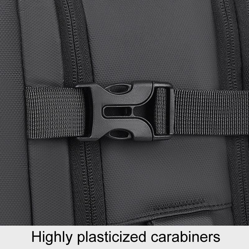 Large Capacity Expandable Business Backpack - Gray 8