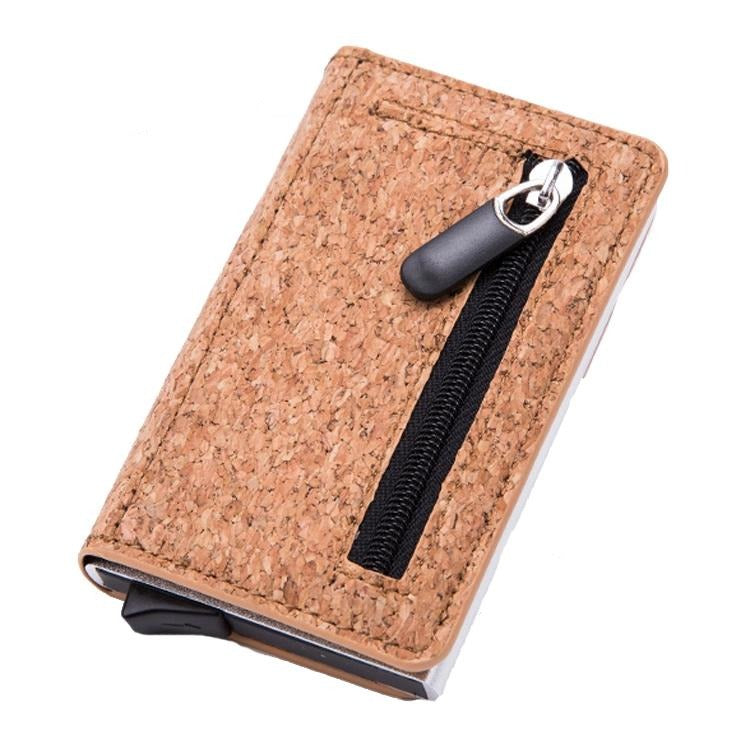 Stainless Steel Rfid Credit Card Holder - Compact Design - Black