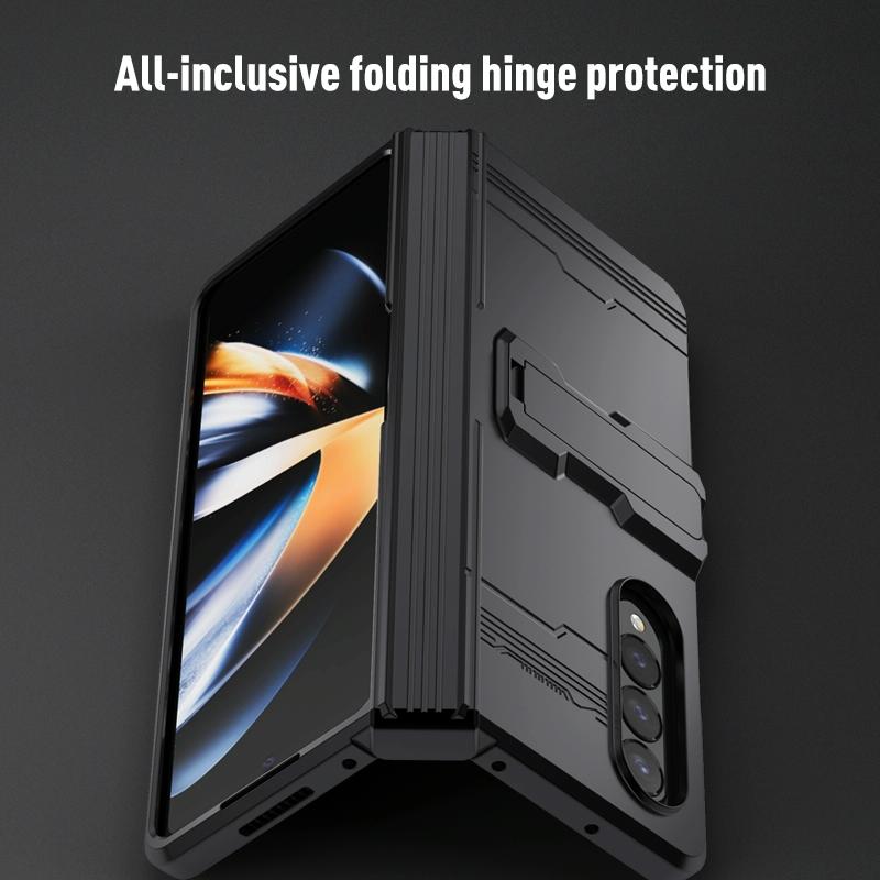 For Samsung Galaxy Z Fold4 5G Anti-Fall King Kong Phone Case - Green 6