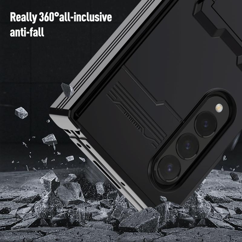 For Samsung Galaxy Z Fold4 5G Anti-Fall King Kong Phone Case - Green 7