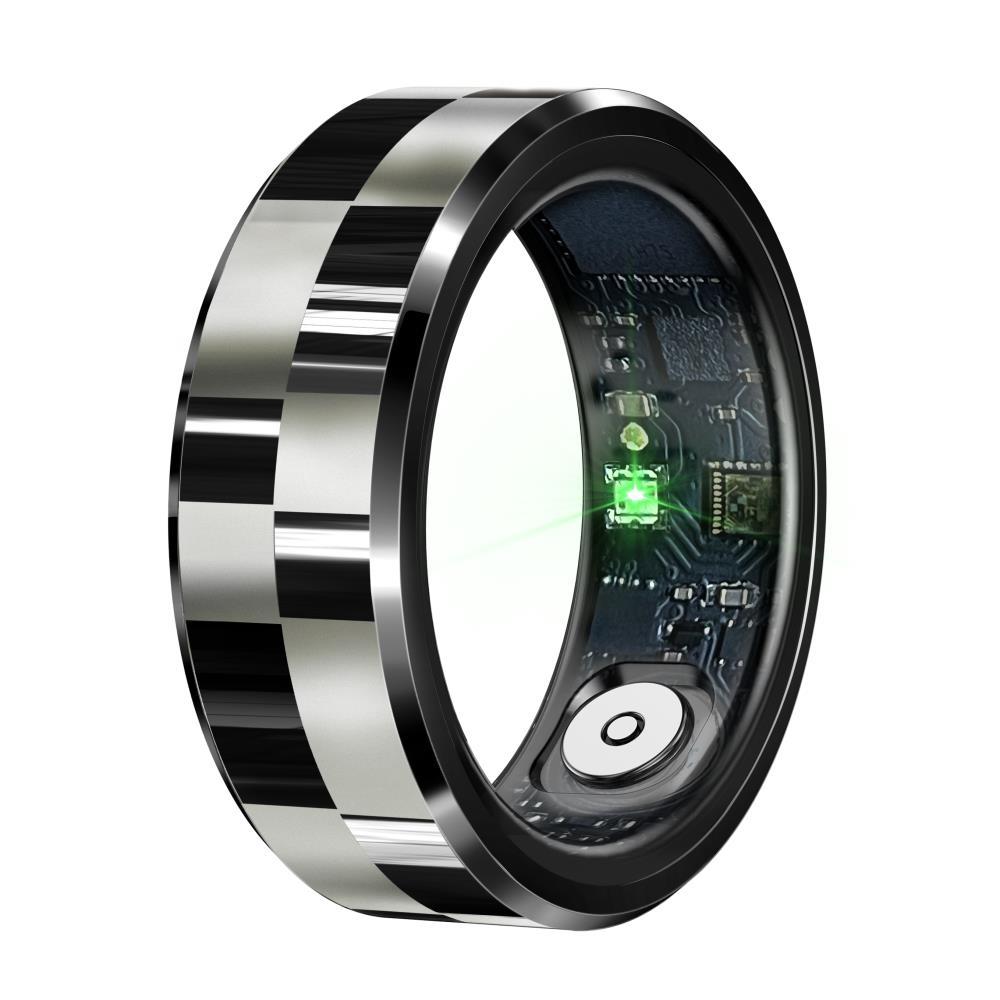 Smart Ring With Health Monitoring Gesture Control And Somatosensory Games - Size 8 - Silver 11