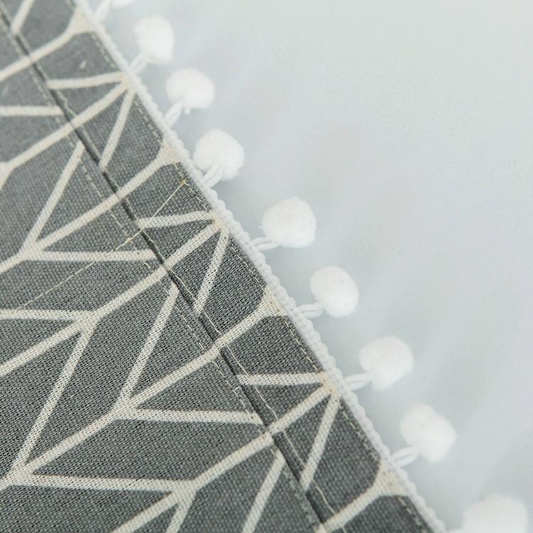 Kitchen Refrigerator and Washing Machine Dustproof Cover - 55x130cm - Gray Triangle 6