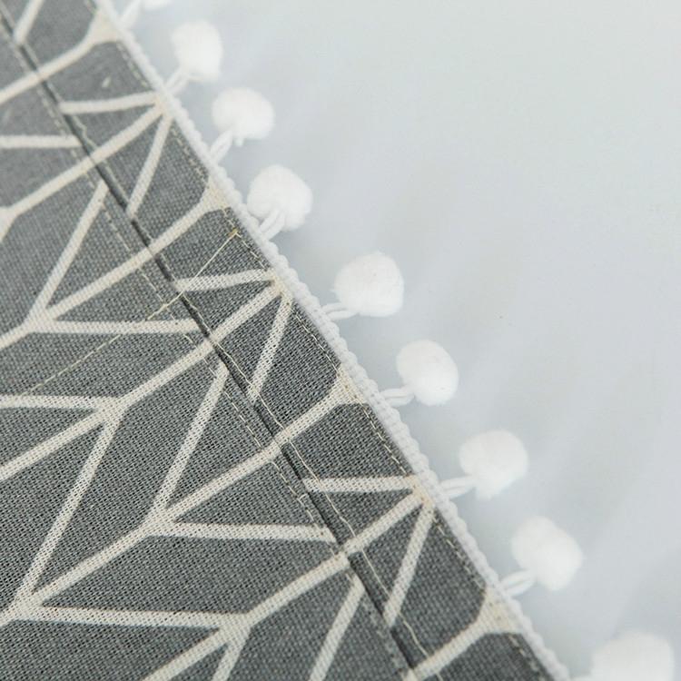 Kitchen Refrigerator and Washing Machine Dustproof Cover - 55x130cm - Gray Triangle 15