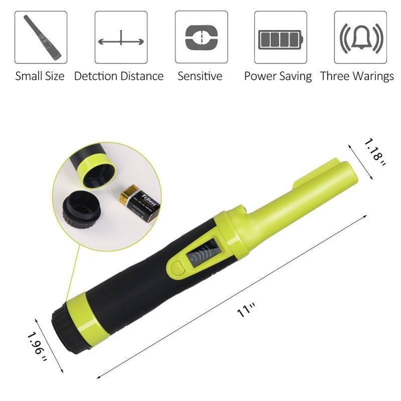 Waterproof Handheld Metal Detector with Lcd Display - Fluorescent Green 5
