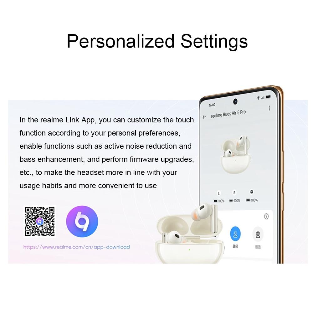 Wireless Bluetooth Earphones with 3d Spatial Sound and Active Noise Reduction - Black 5
